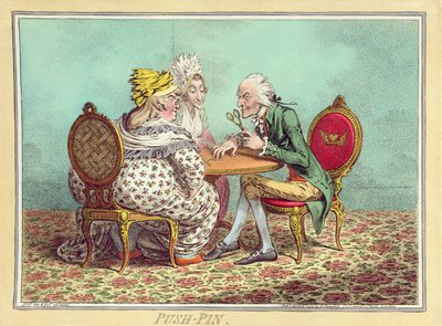 Push-Pin，由Hannah Humphrey于1797年出版（手工蚀刻） 作者 James Gillray