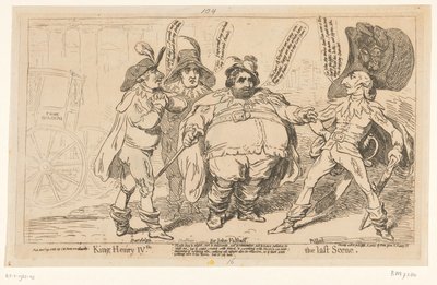 Spotprent op Charles Fox，1788 年
亨利四世国王。最后一幕（标题在实物上） 作者 詹姆斯·吉里