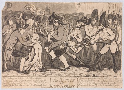 酒吧弓街之战。 1788 作者 James Gillray