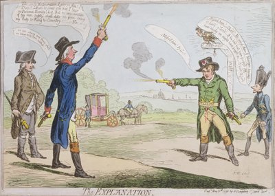 Hannah Humphrey于1798年发表的解释（手工蚀刻） 作者 James Gillray