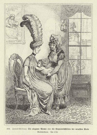 时尚妈妈 作者 James Gillray