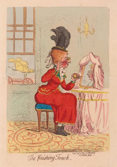 The Finishing Touch，酒吧。 1791年（手工雕刻） 作者 James Gillray