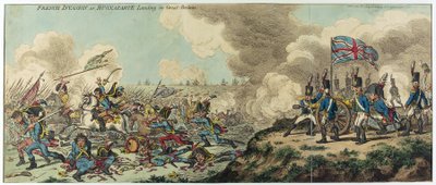 法国入侵或拿破仑-波拿巴登陆英国（1769-1821 年）（蚀刻版画） 作者 詹姆斯·吉里