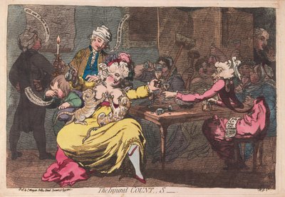 受伤计数,,, S，酒吧。 1786年（手工彩色雕刻） 作者 James Gillray