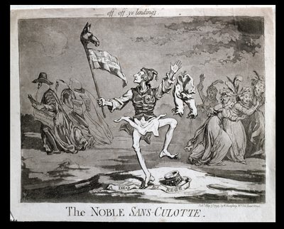 Noble Sans-Culotte，由Hannah Humphrey于1794年出版 作者 詹姆斯·吉里