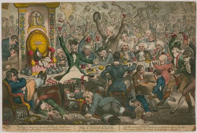 联盟俱乐部 作者 James Gillray