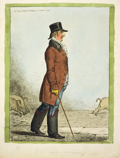 无题，由Hannah Humphrey出版，1800年 作者 James Gillray