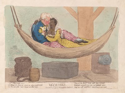 Wouski，酒吧。 1788年（手工彩色雕刻） 作者 詹姆斯·吉里
