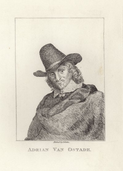 Adriaen van Ostade，受洗为Adriaen Jansz Hendricx。詹姆斯·吉尔丁蚀刻。 作者 詹姆斯·吉尔丁