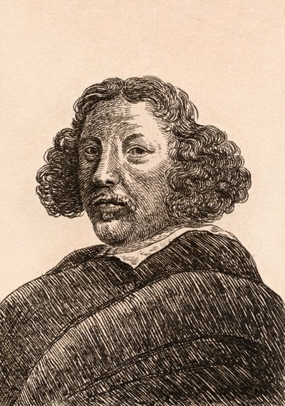 Herman Saftleven，来自“真实原创的着名画家肖像”的插图，于1817年在伦敦出版 作者 詹姆斯·吉尔丁