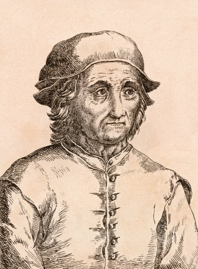 Hieronymus Bosch，来自真实原创的&39;75肖像着名画家肖像&39;，于1817年在伦敦出版 作者 詹姆斯·吉尔丁