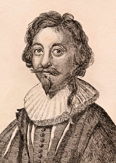Simon Vouet，来自真实原创的&39;75肖像着名画家肖像&39;，于1817年在伦敦出版（版画） 作者 詹姆斯·吉尔丁