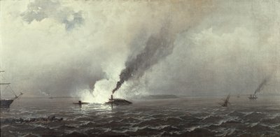 监视器和Merrimac，1874-75 作者 詹姆斯·汉密尔顿