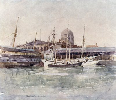 来自Salthouse Dock的海关大楼 作者 詹姆斯·汉密尔顿·海