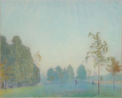Park Scene and Tower，1912 作者 詹姆斯·汉密尔顿·海