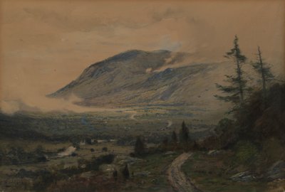 山地和山谷，1893年。 作者 詹姆斯·亨利·摩泽