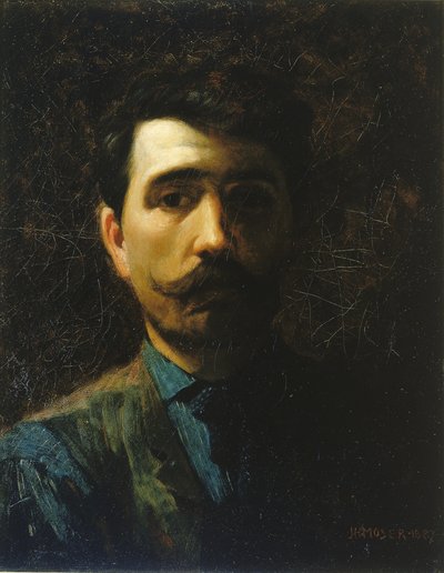 自画像》，1887年。 作者 詹姆斯·亨利·摩泽