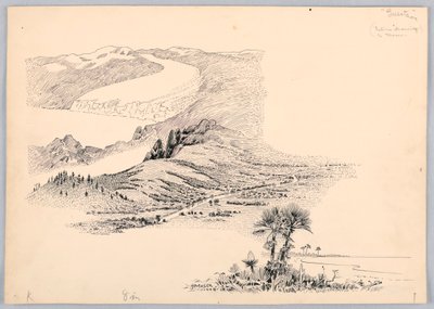 三幅风景画，华盛顿贸易委员会晚宴设计，1908 年 5 月 13 日 作者 詹姆斯·亨利·摩泽