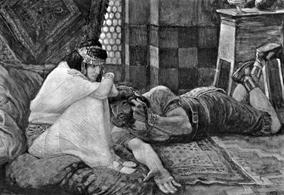 参孙向大利拉透露他的秘密--圣经 作者 詹姆斯·雅克·约瑟夫（后）天梭