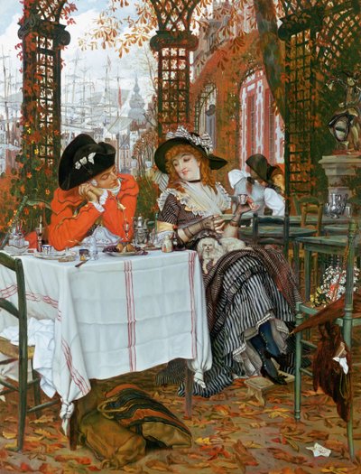 午餐会（Un Dejeuner），约1868年 作者 James Jacques Joseph Tissot