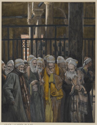 犹太人的阴谋，来自我们主耶稣基督的生命，1886-94（纸上有石墨） 作者 詹姆斯·雅克·约瑟夫·天梭