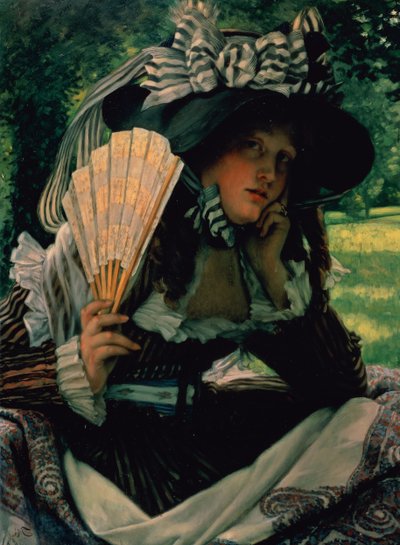 Girl with a Fan 作者 詹姆斯·雅克·约瑟夫·天梭