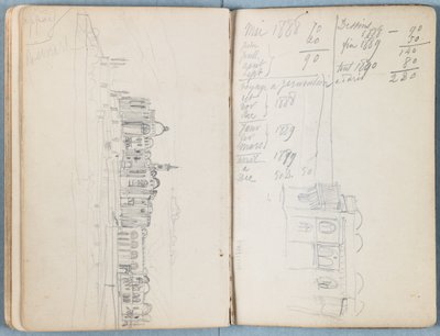 1880年代后期，《我们主耶稣基督一生的素描速写》专辑的页面（石墨和纸上水洗） 作者 詹姆斯·雅克·约瑟夫·天梭