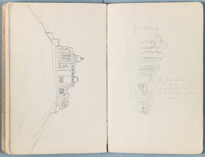 1880年代后期，《我们主耶稣基督一生的素描速写》专辑的页面（石墨和纸上水洗） 作者 詹姆斯·雅克·约瑟夫·天梭