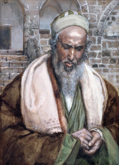 圣路加，基督生平的插图，c.1884-96（纸板上的水粉和水粉） 作者 詹姆斯·雅克·约瑟夫·天梭