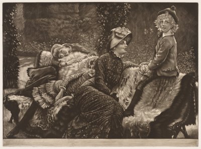 花园长凳，1883年。 作者 詹姆斯·雅克·约瑟夫·天梭