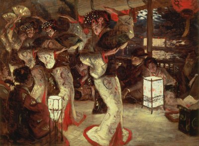 现代生活中的浪子：在外国的气候，c.1882（预备草图） 作者 詹姆斯·雅克·约瑟夫·天梭