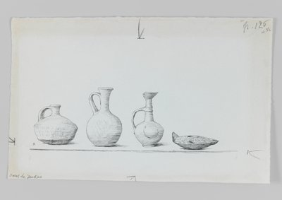 犹太花瓶，“我们主耶稣基督的生平”插图（笔和纸上墨水） 作者 詹姆斯·雅克·约瑟夫·天梭