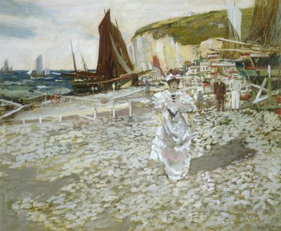 碎石海滩（在纸上加高和加高） 作者 詹姆斯·凯