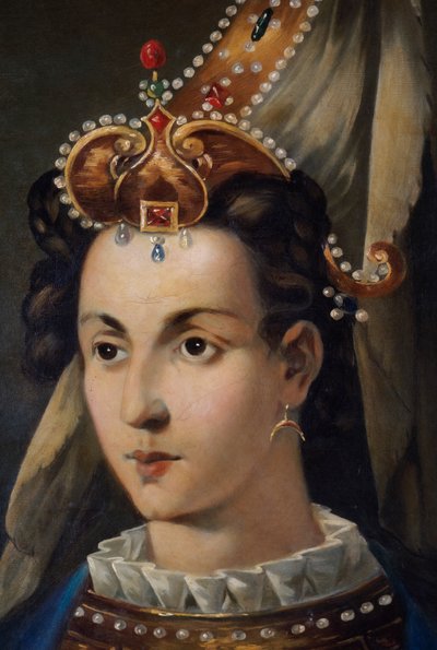 成为苏莱曼一世妻子的俄罗斯女奴 Roxelana 的肖像。 作者 詹姆斯·L·斯坦菲尔德
