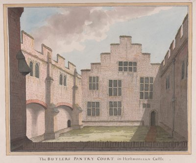 赫斯特蒙索城堡，东苏塞克斯郡：管家茶水间 作者 刘易斯的詹姆斯·兰伯特