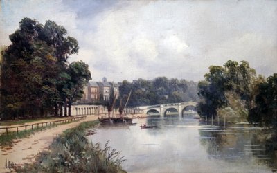 Cholmondeley Walk，望着里士满桥 作者 詹姆斯·刘易斯