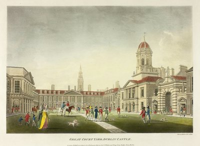 都柏林城堡大庭院 作者 James Malton