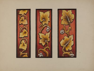彩绘玻璃，约1937年。 作者 詹姆斯麦克莱伦