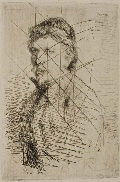 奥古斯特-德拉特，印刷商 作者 James Abbott McNeill Whistler