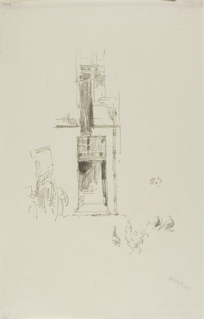 公鸡和母鸡，科尔贝尔酒店 作者 詹姆斯·阿博特·麦克尼尔·惠斯勒