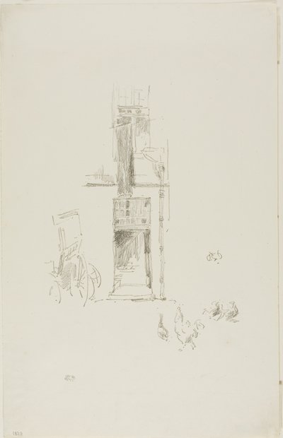 公鸡和母鸡，科尔贝尔酒店 作者 詹姆斯·阿博特·麦克尼尔·惠斯勒
