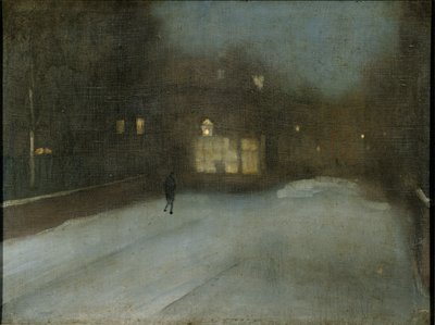灰色和金色--切尔西的雪 作者 詹姆斯·阿博特·麦克尼尔·惠斯勒