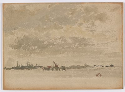 灰色和银色-Purfleet 作者 詹姆斯·阿博特·麦克尼尔·惠斯勒