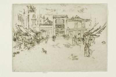 小市场，旅游 作者 James McNeill Whistler