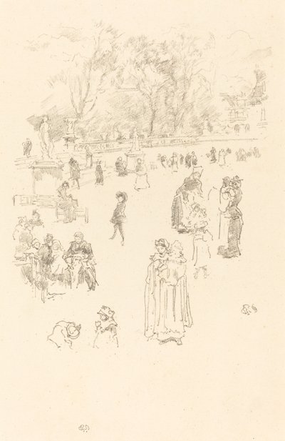 护士："卢森堡的女仆"（Les Bonnes du Luxembourg）。 作者 詹姆斯·阿博特·麦克尼尔·惠斯勒