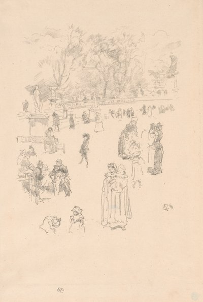 保姆："卢森堡的女仆们 作者 詹姆斯·阿博特·麦克尼尔·惠斯勒