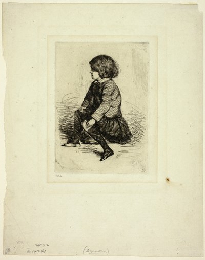 Seymour Haden, Jr, Seymour Haden, Seated 作者 詹姆斯·阿博特·麦克尼尔·惠斯勒