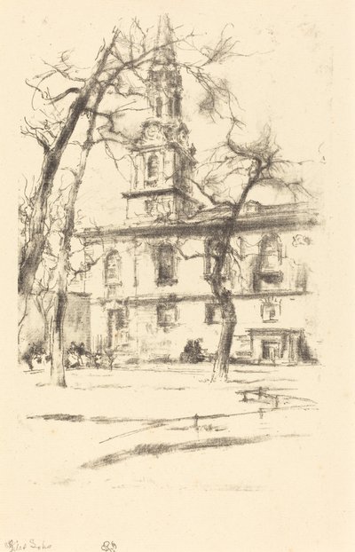 St.Giles-in-the-Fields 作者 詹姆斯·阿博特·麦克尼尔·惠斯勒