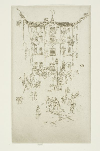 布鲁塞尔庭院 作者 詹姆斯·阿博特·麦克尼尔·惠斯勒