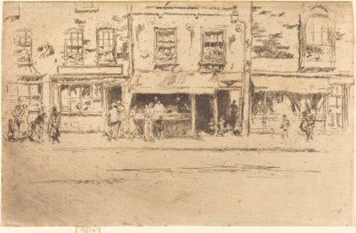 鱼店，繁忙的切尔西 作者 詹姆斯·阿博特·麦克尼尔·惠斯勒